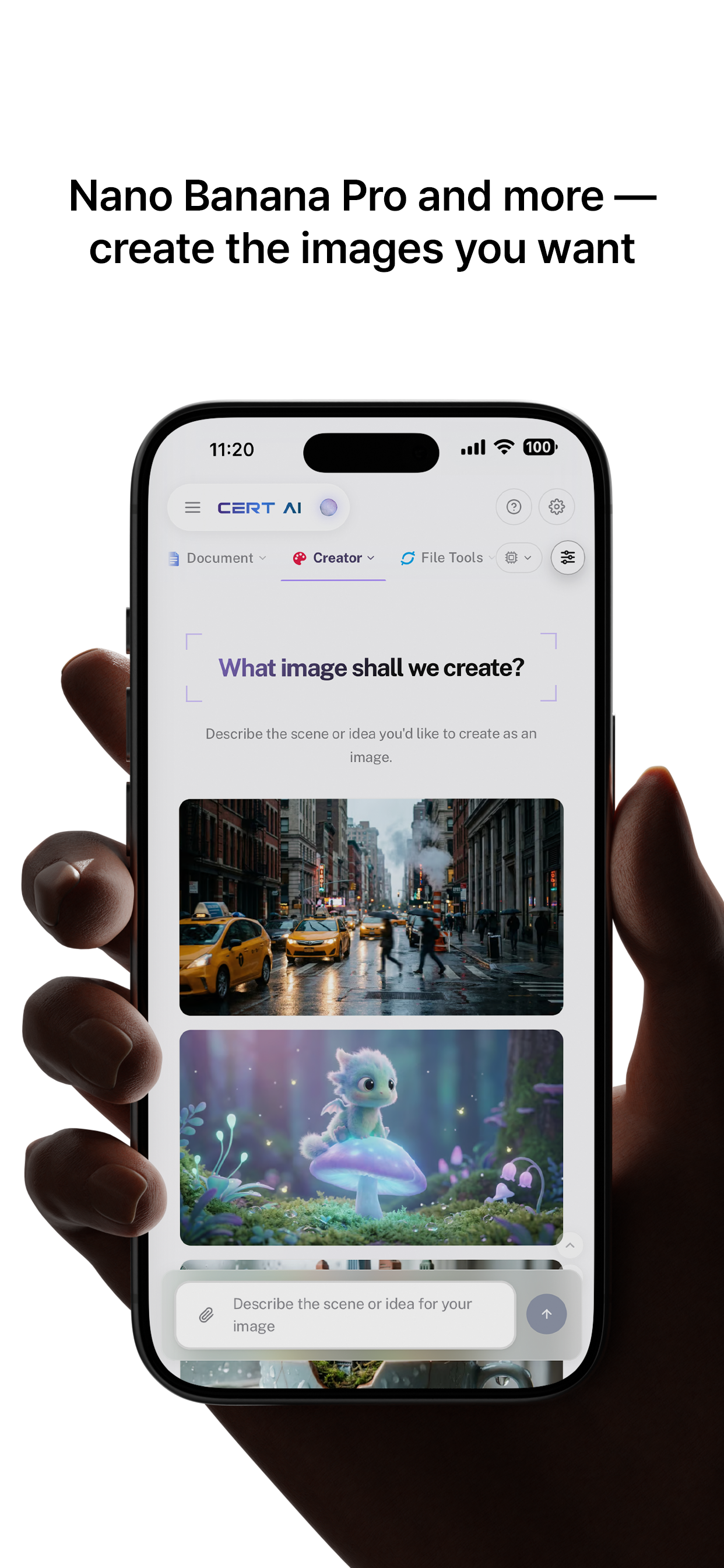 Cert AI image generation