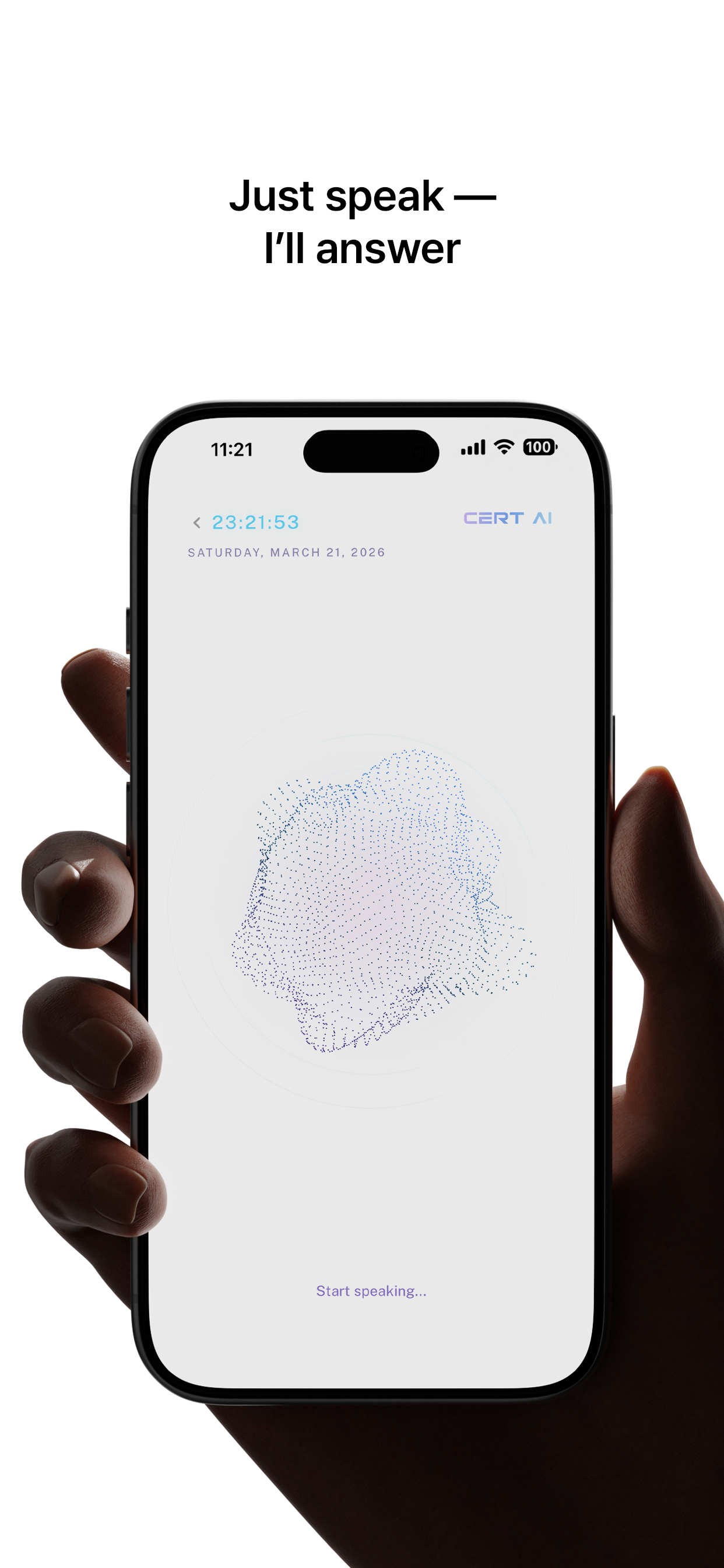 Cert AI speech recognition